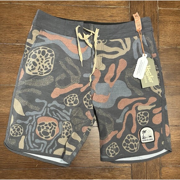 Howler Brothers Other - Men’s Howler Brothers Sz 30 Stretch Baja Boardshort Antique Black NWT Molecular